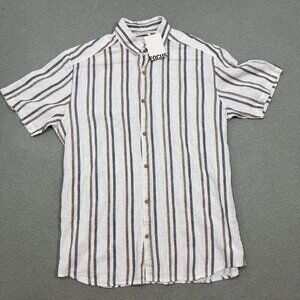 NEW Focus Linen Shirt Mens XL White